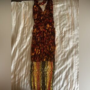 Jean Paul Gaultier Fiery Maxi Dress
